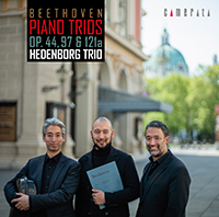 Wilfried Kazuki Hedenborg/Hedenborg Trio's CD Beethoven Piano Trios Op.44, Op.97 Archduke & Op. 121a Kakadu recorded by Camerata CMCD-28396