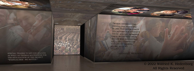 Ball der Wiener Philharmoniker - Weingalerie Big Bottle Collage